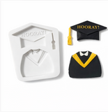 Graduation Hooray Theme Silicone Mold