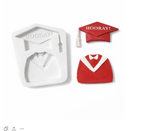 Graduation Hooray Theme Silicone Mold