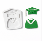 Graduation Hooray Theme Silicone Mold
