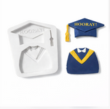Graduation Hooray Theme Silicone Mold