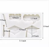 Graduation Words & Cap Silicone Mold