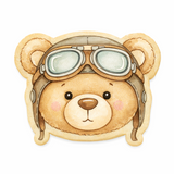 Glasses & Hat Bear Cookie Cutter and Stamp