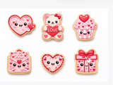Kawaii Valentine Cuties Cookie Cutter Set – 6 pc