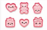 Kawaii Valentine Cuties Cookie Cutter Set – 6 pc