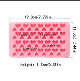 56 Hearts Variety Silicone Mold 2 Sizes