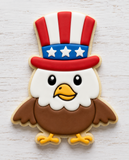 Patriotic Eagle Cookie Cutter & Stamp