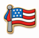 Patriotic Waving Flag Cookie Cutter & Stamp Set