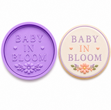 Baby in Bloom Round Cookie Cutter & Embosser