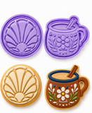 Concha & Cafecito Cookie Cutter Stamp Set