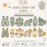 Here Comes the Son Baby Shower Cookie Cutter Collection