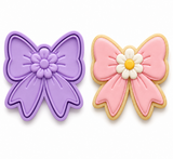 Spring Daisy Bow Cookie Cutter & Embosser Stamp Set