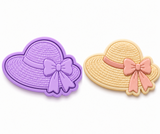 Spring Sun Hat Cookie Cutter & Embosser Stamp Set