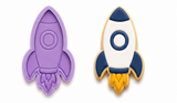 Dream Beyond the Stars Rocket Ship Cookie Cutter & Embosser Stamp Set