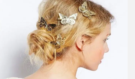 Butterfly Hair Clips 6 ct