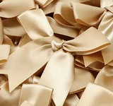 12 ct  Gold  Bow Satin Ribbon