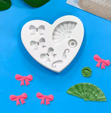 Fans, Bow,  Silicone Mold