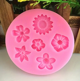 Assorted flowers Silicone mold
