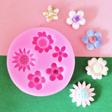 Assorted flowers Silicone mold