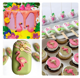 Leaf & Flamingo silicone mold