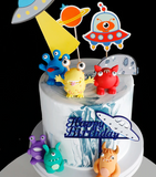 Space bound Cake Topper