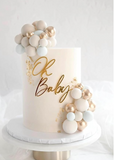 Oh Baby Acrylic Topper
