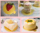 Gold Round Dessert Boards 50 Ct