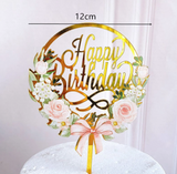 Flower Birthday Cake Topper #5*