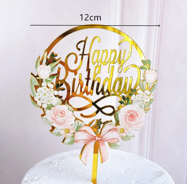 Flower Birthday Cake Topper #5*