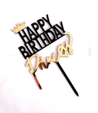Princess Birthday Cake Topper