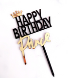 Prince Birthday Cake Topper