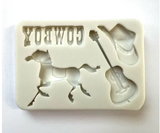Cowboy Themed Silicone Mold