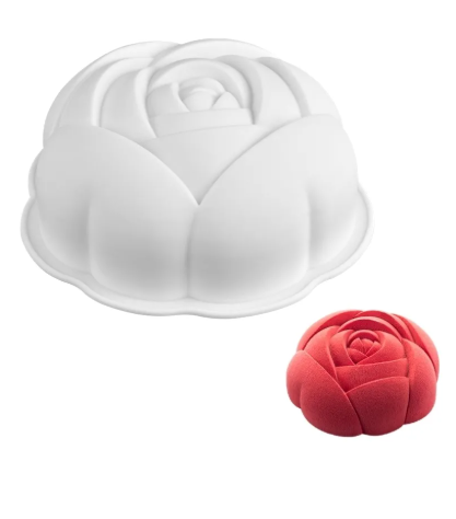 3D Rose Flower Silicone Baking Mold
