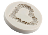 Rose Heart Wreath  Silicone Mold
