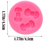 Mini  Bow Trio silicone mold