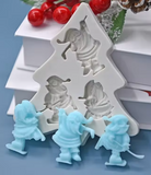 Christmas Santa  Hockey ￼ Silicone Mold