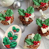 Christmas Mistletoe or Bells  Silicone Mold