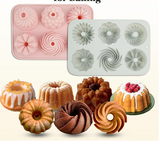 Mini Fluted Cake Pan, 6-Cavity ,