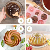 Mini Fluted Cake Pan, 6-Cavity ,