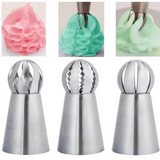 3 PCS Ball Russian Piping Tips