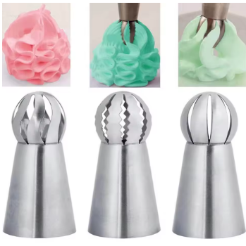 3 PCS Ball Russian Piping Tips