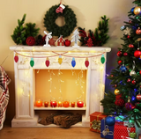 2pc Light Bulb Shape Christmas Ornament Resin Mold, Christmas Silicone Casting Molds, Christmas Pendant Keychain Mold for DIY Resin Crafting