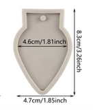 2pc Light Bulb Shape Christmas Ornament Resin Mold, Christmas Silicone Casting Molds, Christmas Pendant Keychain Mold for DIY Resin Crafting