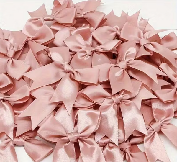 12 Ct Rose Bow Satin Ribbon