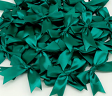 12 Ct Green  Bow Satin Ribbon