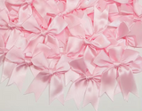 12 Ct Pink Bow Satin Ribbon