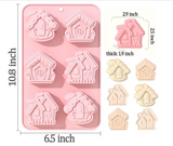 Gingerbread House Cake  Christmas Village Molds Silicone