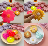 Flower Cake Mold for Baking 6 Cavity Daisy Rose Flower