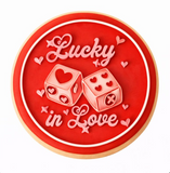 Lucky in Love Cookie Cutters with Stamp Size Option