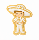 Charro Boy Cookie Cutter and Stamp with Size Options, Mexican Theme