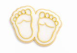 Baby Feet Cookie Cutter With Stamp and Size Options